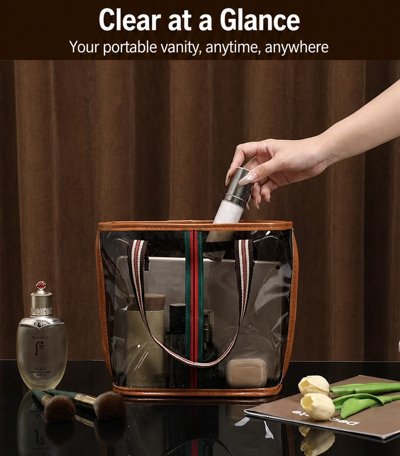 Retro Vintage Large Capacity Vanity Bag