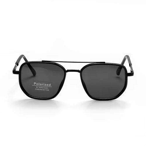 Modische geometrische Doppelsteg-Sonnenbrille