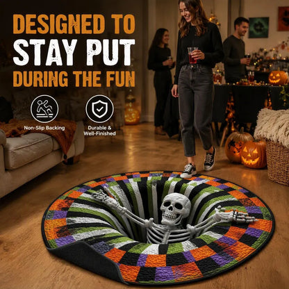 3D Halloween Illusion Rug For Spooky Spaces
