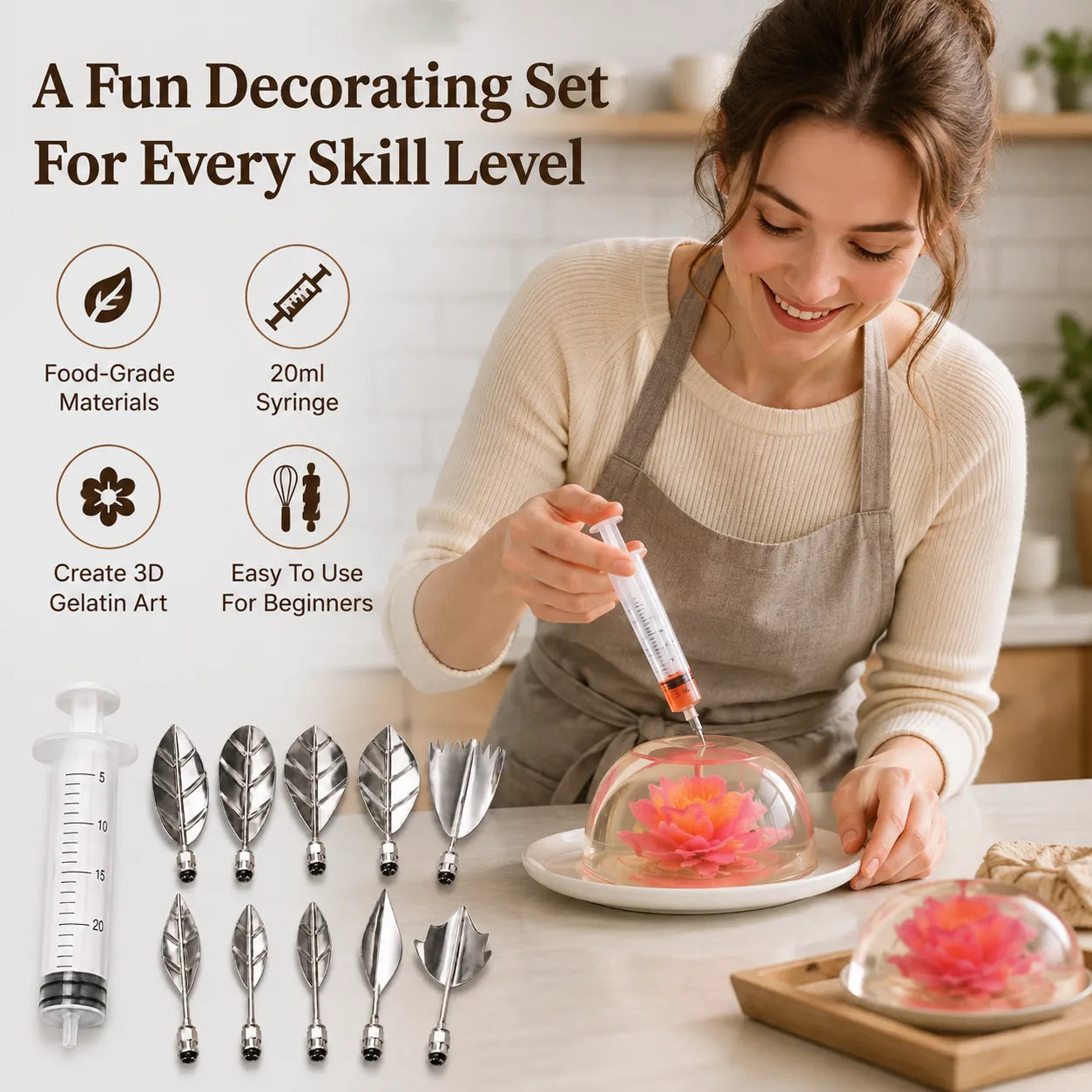 11-Piece 3D Gelatin Art Decorating Tool Set