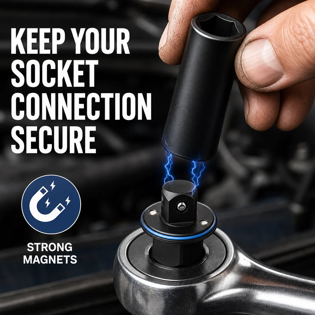 Low-Profile Impact Socket Adapter Set for Tight Spaces