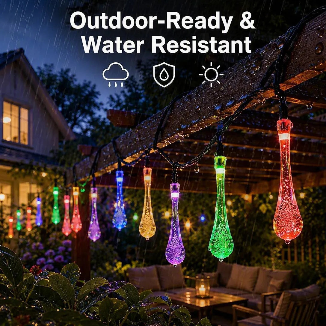 Solar Teardrop String Lights — Shopify High-Converting Landing Page