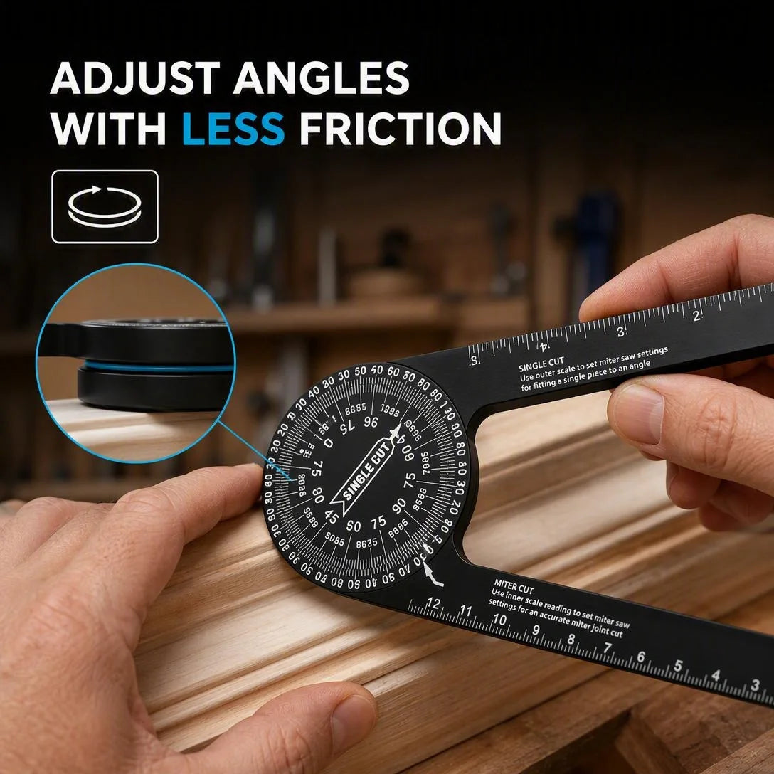 7.28-Inch Aluminum Miter Saw Protractor for Precise Cuts