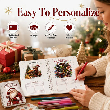 DIY Christmas Gift Card Holder Book 5x7 Inch