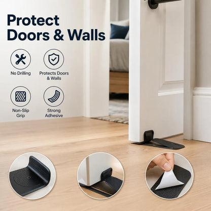 No-Drill Door Stopper For Secure Everyday Door Control