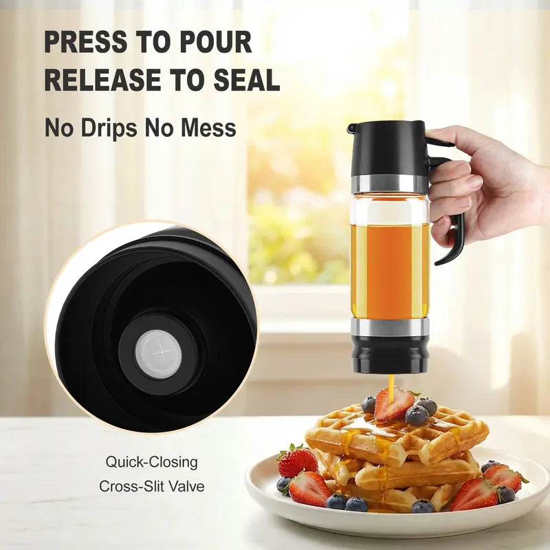 🎁No Drip Glass Honey & Syrup Dispenser