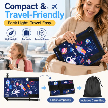 🎁Kids Airplane Seat Extender – Portable Travel Hammock Bed with Adjustable Straps & Foot Support for Toddlers and Long-Haul Flights