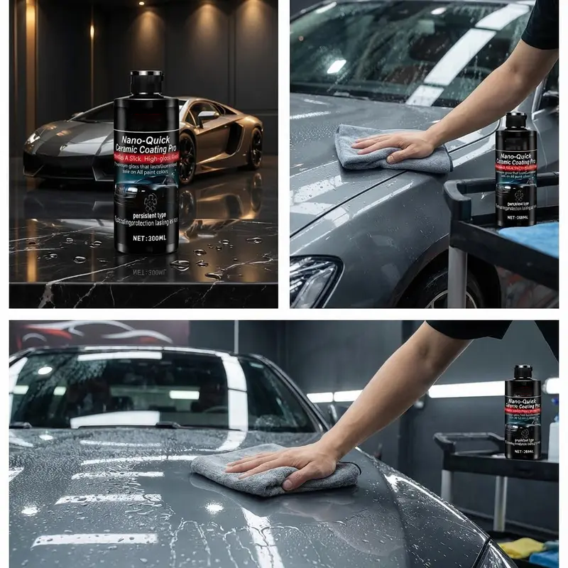 ❤️Nano Ceramic Car Coating Spray for High Gloss Shine and Paint Protection 300ml