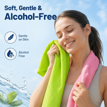 10PCS Menthol Cooling Towel – Extra-Large Reusable Cooling Wrap for Sports, Travel, Outdoor Adventures & Hot Weather