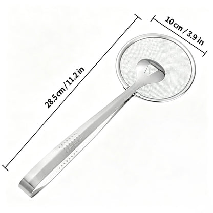 Stainless Steel Oil Filter Spoon & Food Clip