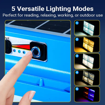 🎁Solar Rechargeable LED Work Light – 288 LEDs, Magnetic &amp; Waterproof