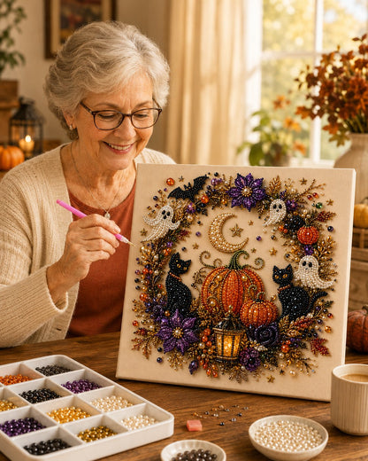 👻✨Halloween Ghost Pearl Art DIY Kit