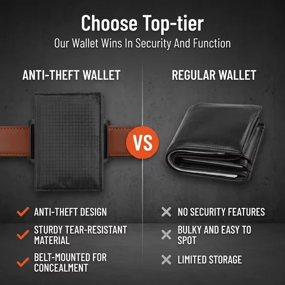 🎁Men's Hidden Belt Wallet With Secure Travel Storage