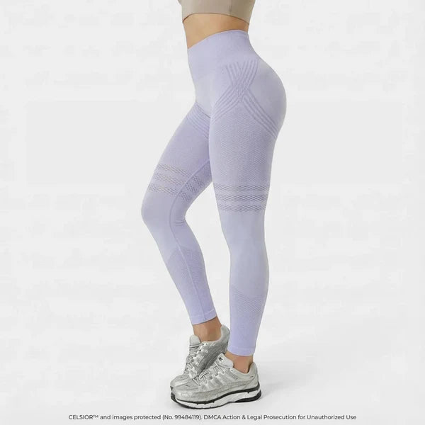 High-Waist Hüft-Lifting Yoga Leggings – Schnelltrocknende Stretch-Fitnesshose