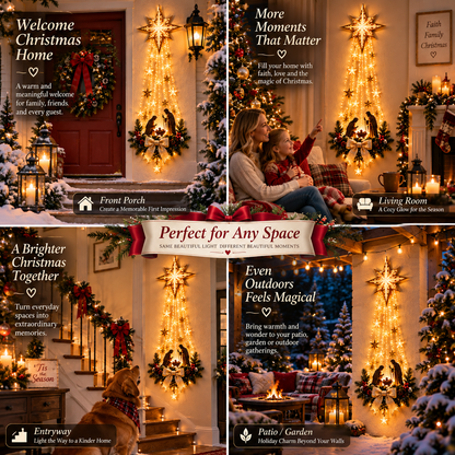 ❤️Bethlehem Star Lighted Nativity Wall Decor
