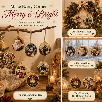 6Pcs Christmas DIY Diamond Painting Ornaments Kit