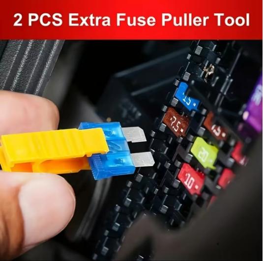 306PCS Car Blade Fuse Assortment Set – Automotive Replacement Fuse Kit with Fuse Puller & Circuit Tester