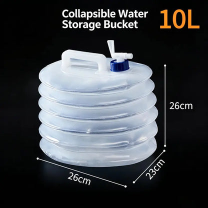 Collapsible Water Bucket – Large-Capacity Portable Foldable Water Container with Carry Handle