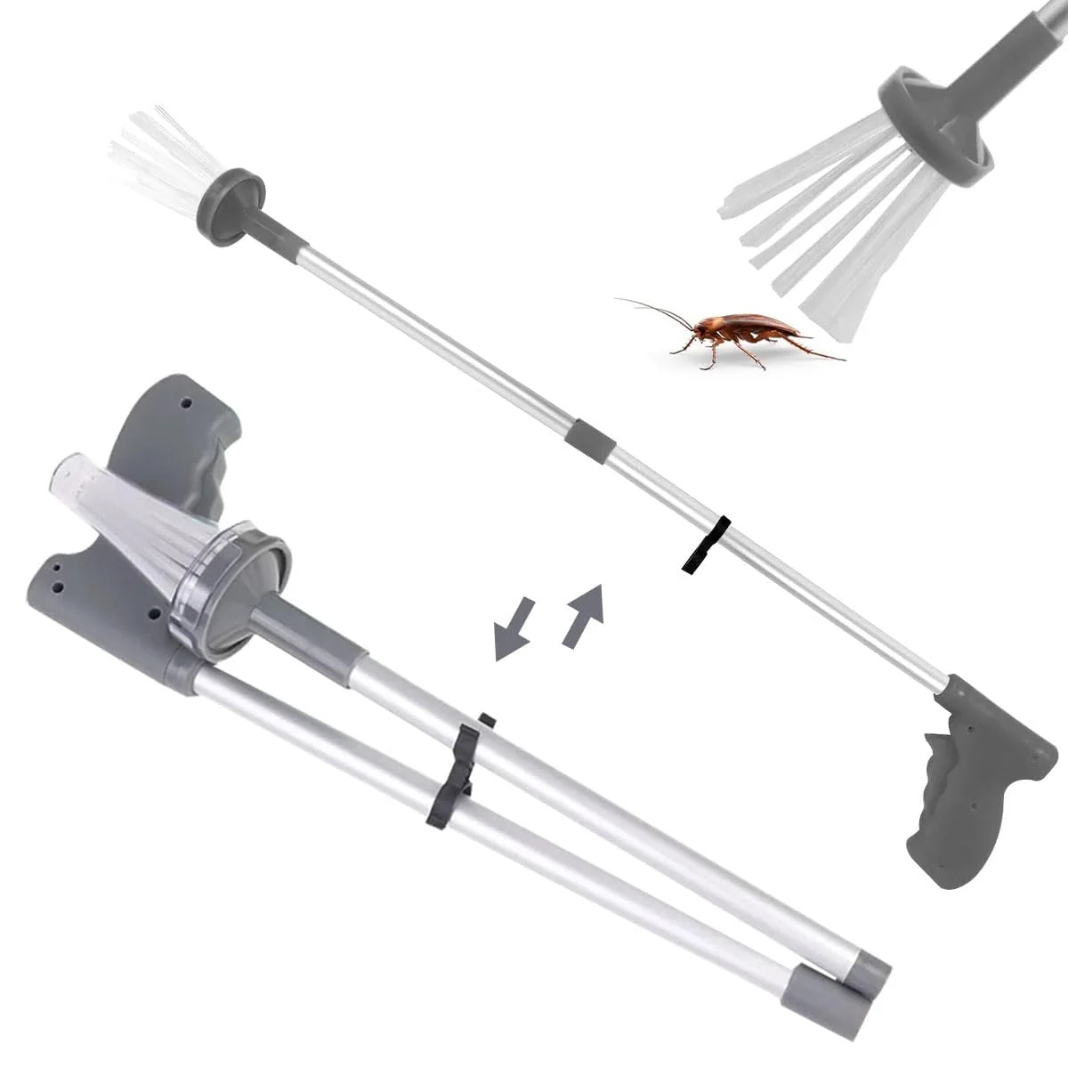 🎁32.7-Inch Foldable Spider &amp; Bug Catcher With Long Handle