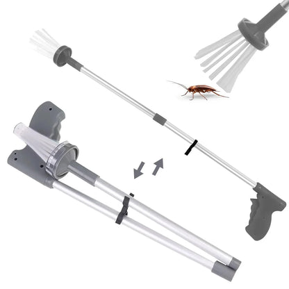 🎁32.7-Inch Foldable Spider &amp; Bug Catcher With Long Handle