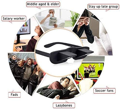 90° Lazy Prism Glasses for Bed Reading & TV