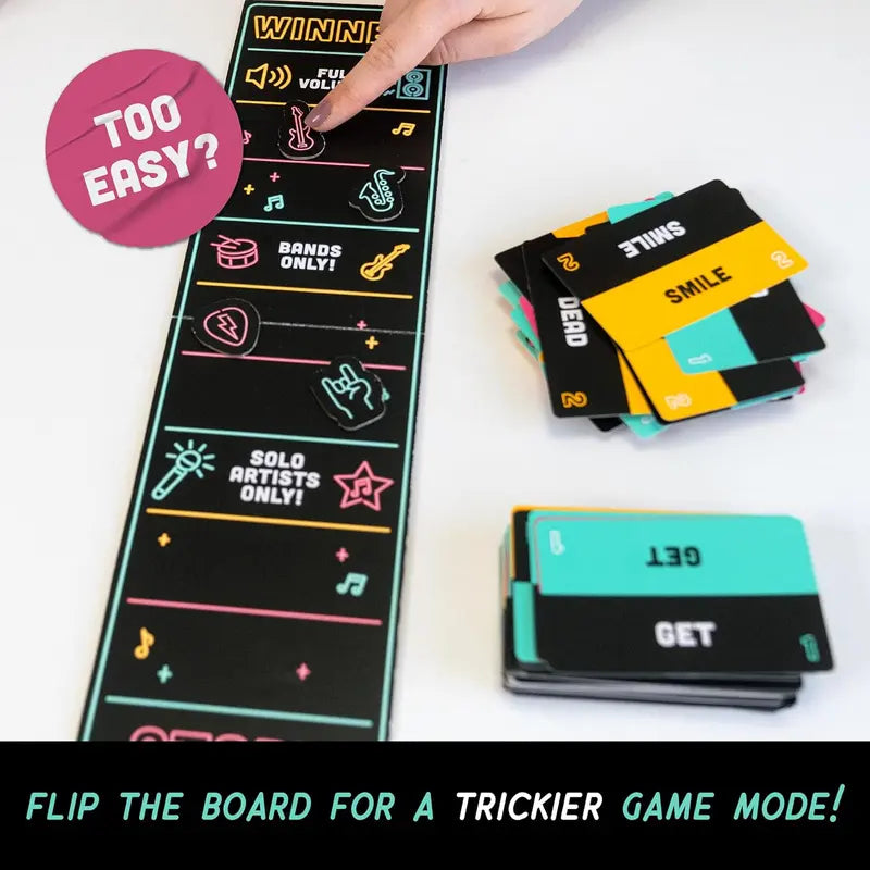 Grab the Mic Karaoke Party Game with Foam Microphone & 125 Word Cards