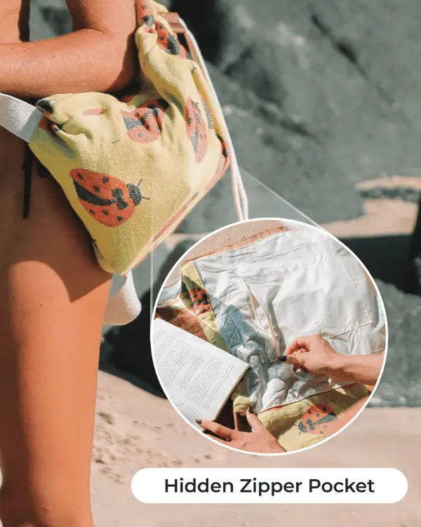 2-in-1 Sand Resistant Beach Towel Backpack