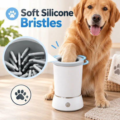🎁Electric Pet Paw Cleaner Cup – Soft Silicone Brush for Cleaner Paws at Home