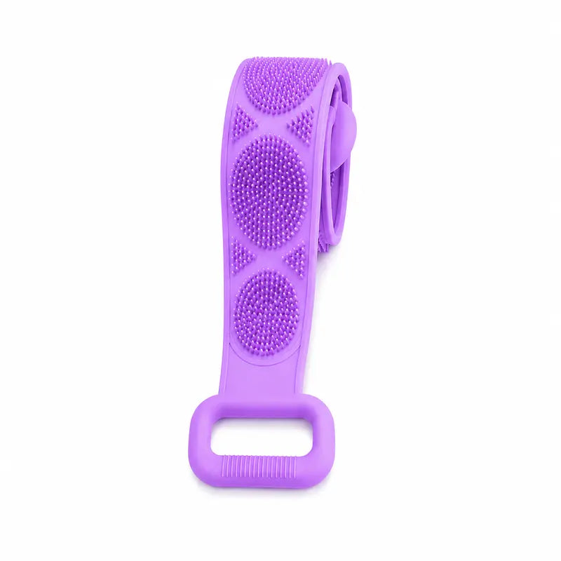 Silicone Bath Brush, Double-Sided Exfoliating Back Scrubber