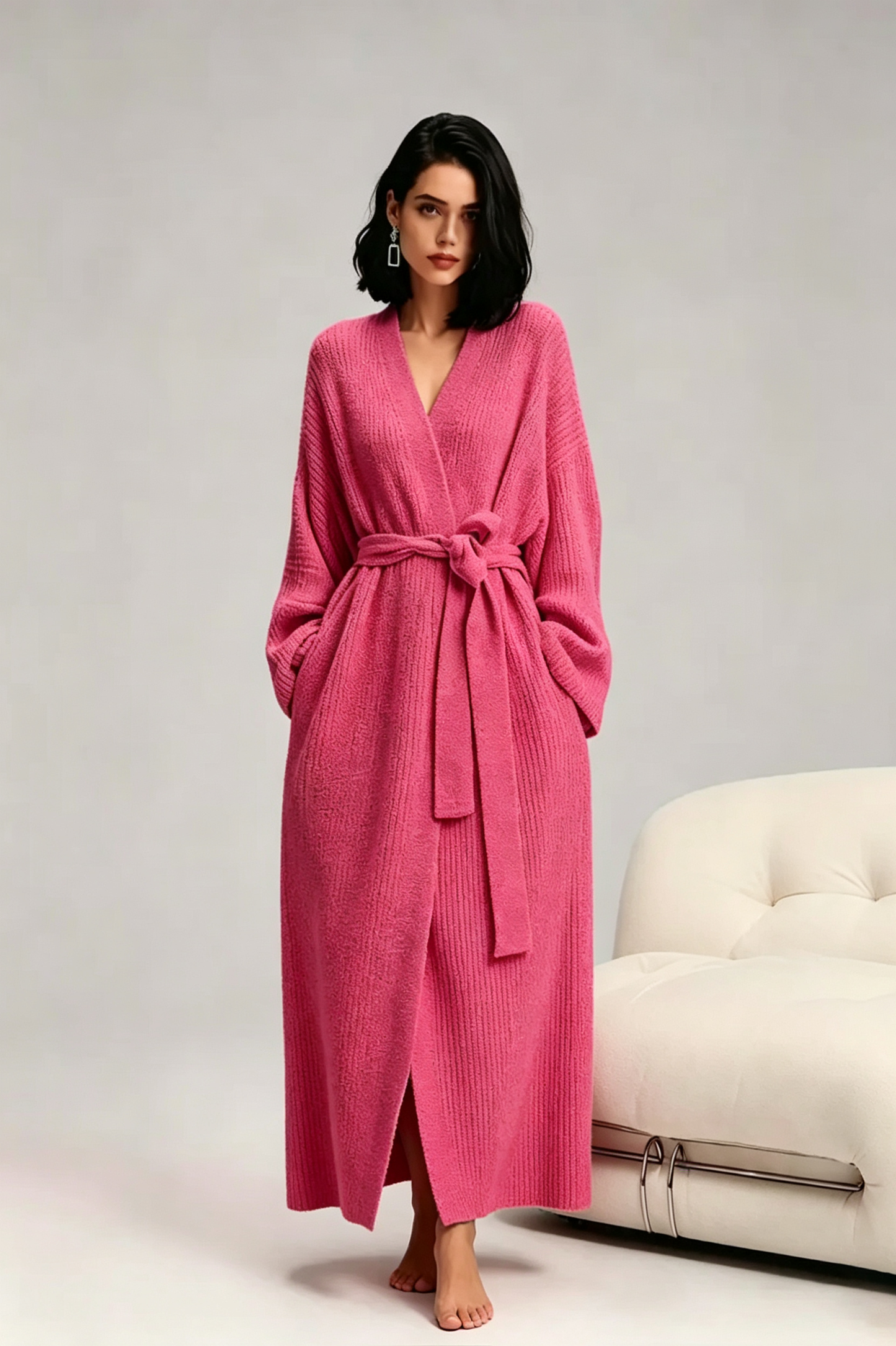 Women's Ultra-Soft Plush Fleece Robe