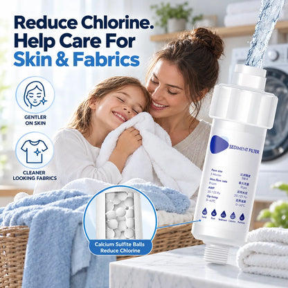 🎁Universal Household Water Filter With Chlorine Reduction & Replaceable Ceramic Cartridge