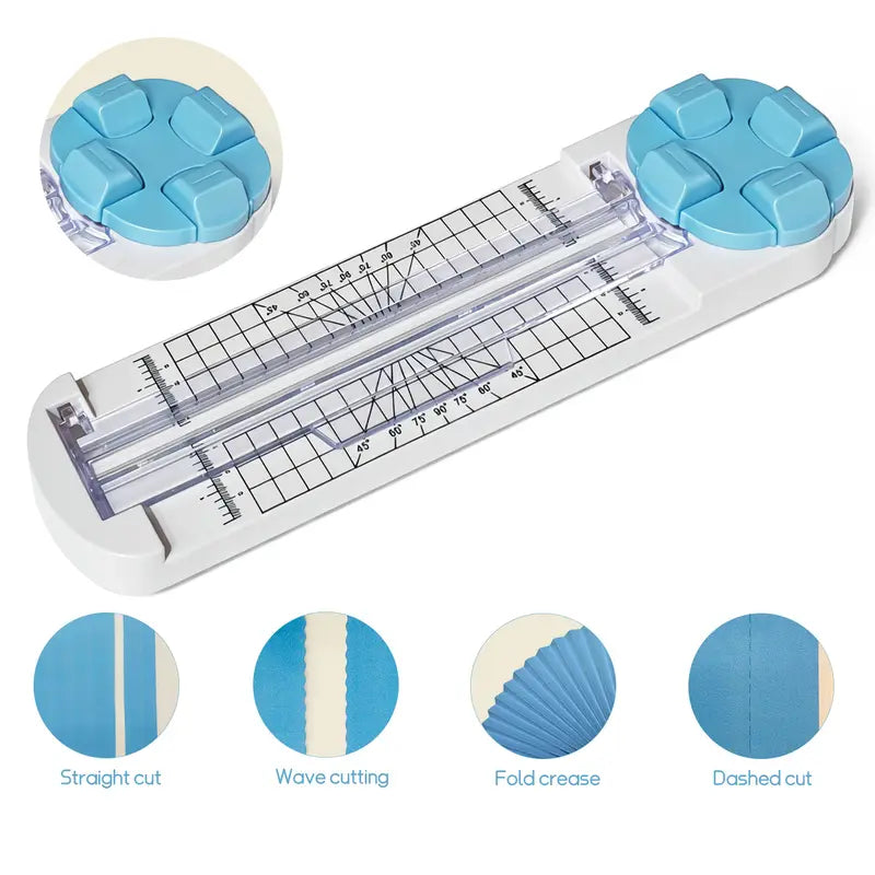 4-in-1 Paper Cutter & Trimmer for Straight, Wave, Perforated & Creasing ✂️