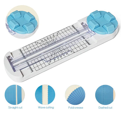 4-in-1 Paper Cutter & Trimmer for Straight, Wave, Perforated & Creasing ✂️
