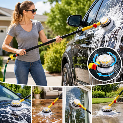 360° Rotating Multi-Purpose Foam Cleaning Brush