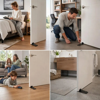 No-Drill Door Stopper For Secure Everyday Door Control