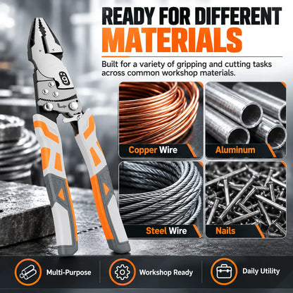 🎁Ratchet Locking Multi-Function Pliers – Effort-Saving Grip & Heavy-Duty Design