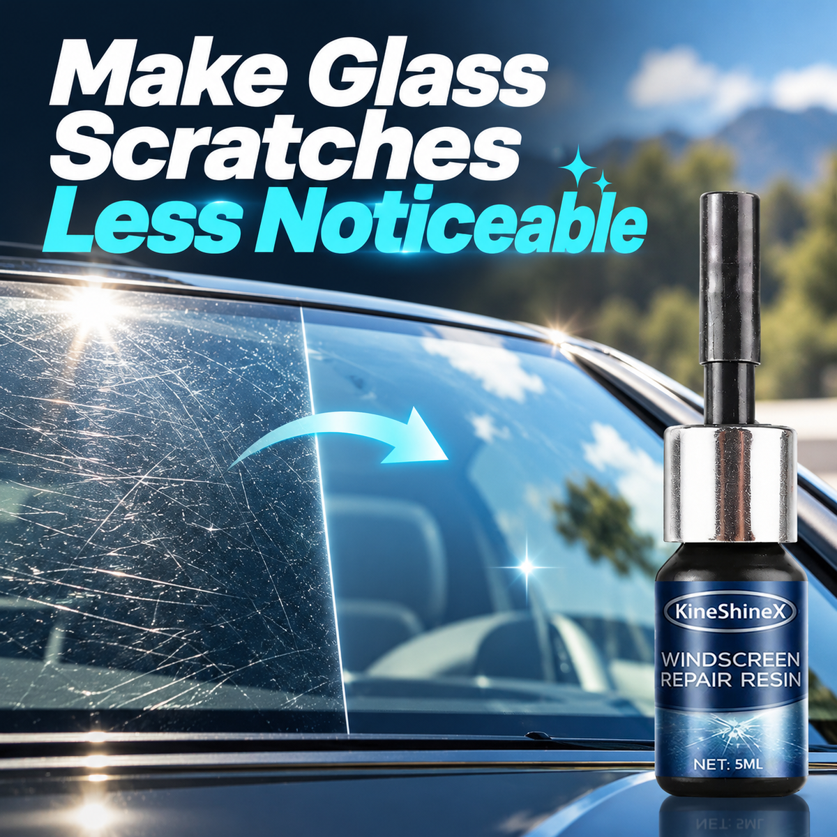 🎁Glass Crack Repair Resin – Windshield & Glass Crack Repair Kit