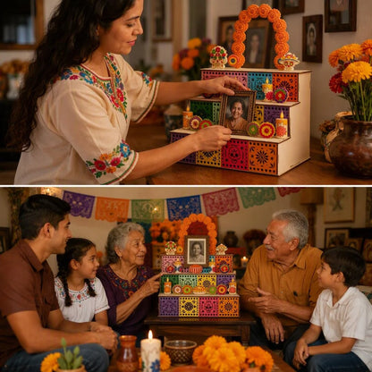 Día de los Muertos Memorial Altar Keepsake Box