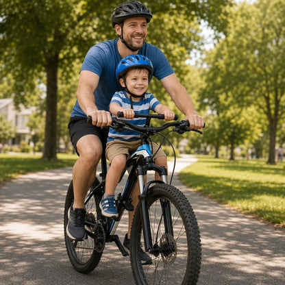 Front-Mounted Kids Bike Seat Set for Family Rides(3PCS)