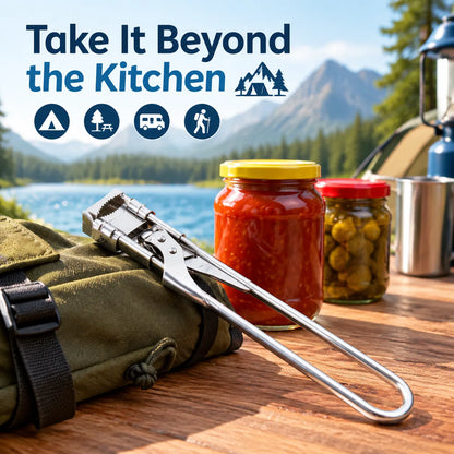 🎁Adjustable Stainless Steel Jar Opener – Easy-Grip Lid & Bottle Opener