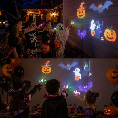 Halloween Glowing Finger Projection Party Lights