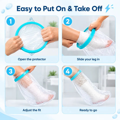 🎁Reusable Waterproof Protector – Flexible Water-Resistant Cover for Arms & Legs