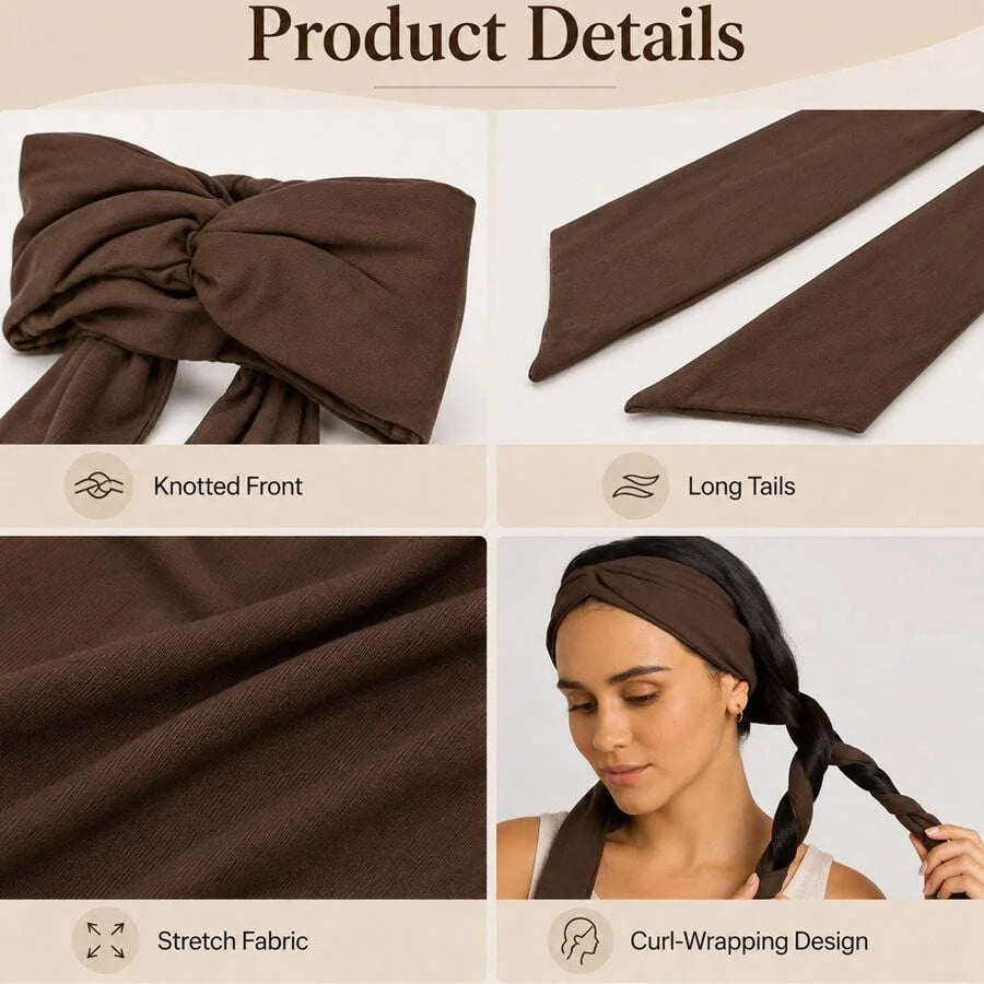 🎁Heatless Curling Headband for Soft Waves & Curls