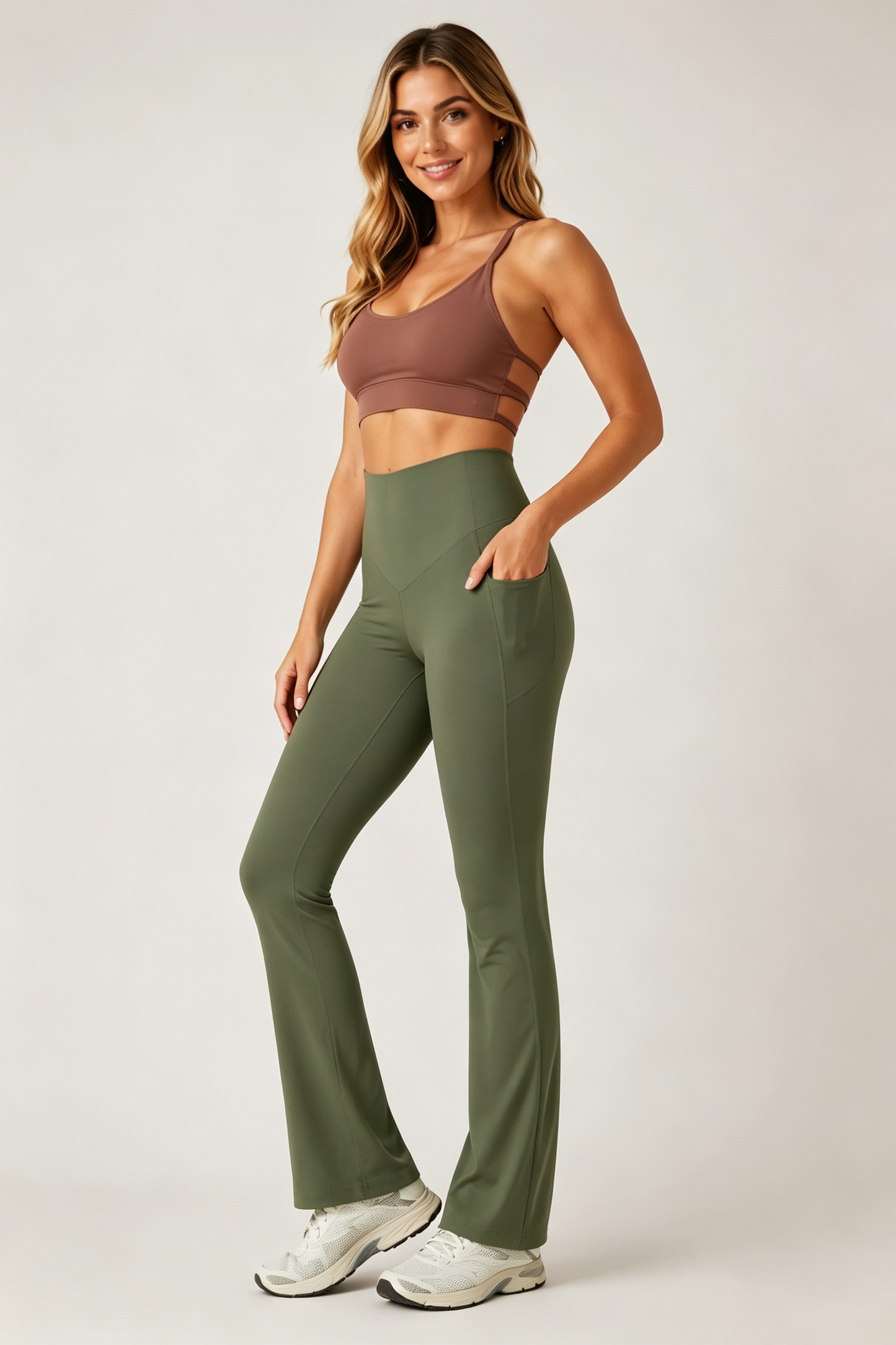 Women’s UltraSculpt Tummy-Control Flare Leggings