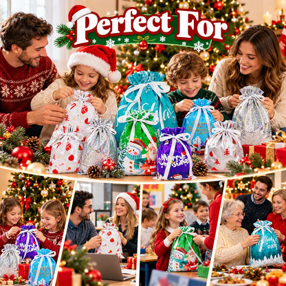 🎁21-Piece Christmas Drawstring Gift Bag Set