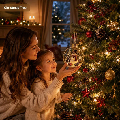 Glowing Christmas Story Ornament With Warm LED Light