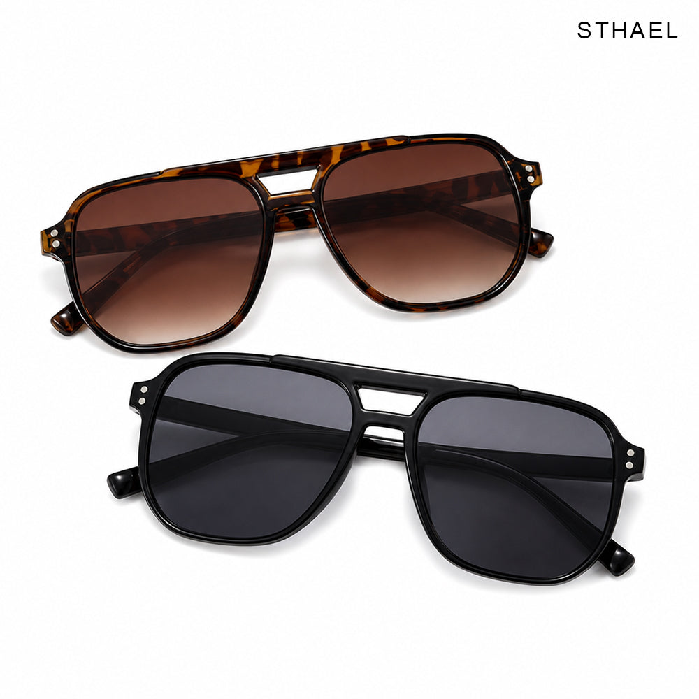 4-Pack Retro Polarized Aviator Sunglasses Set