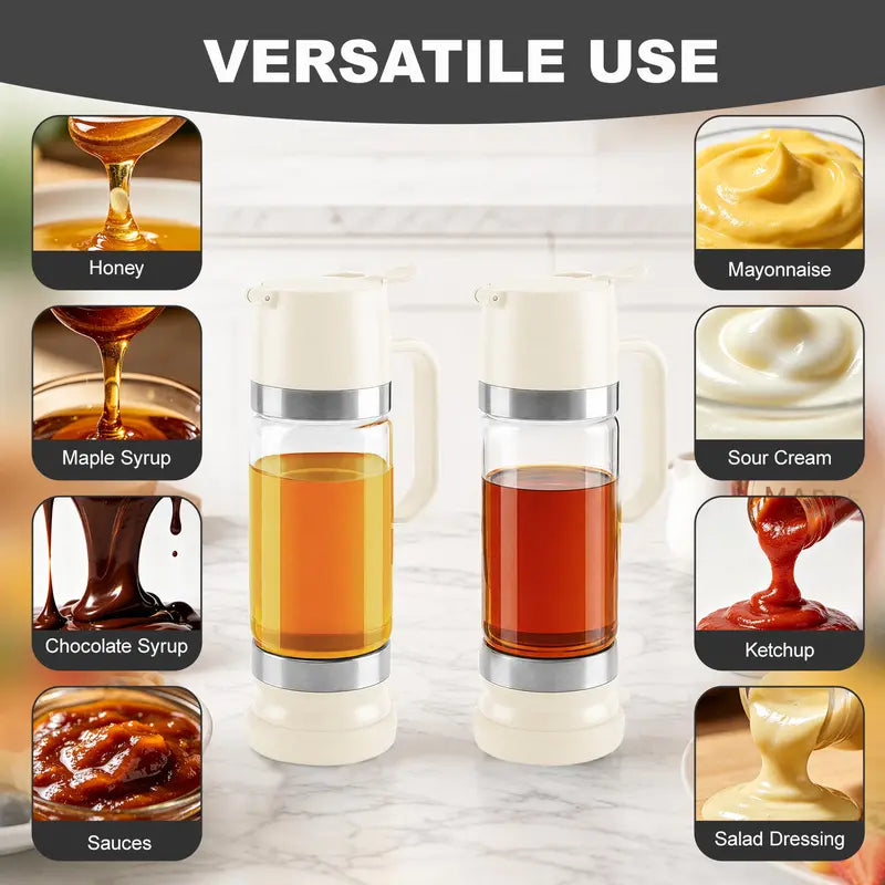 🎁No Drip Glass Honey & Syrup Dispenser