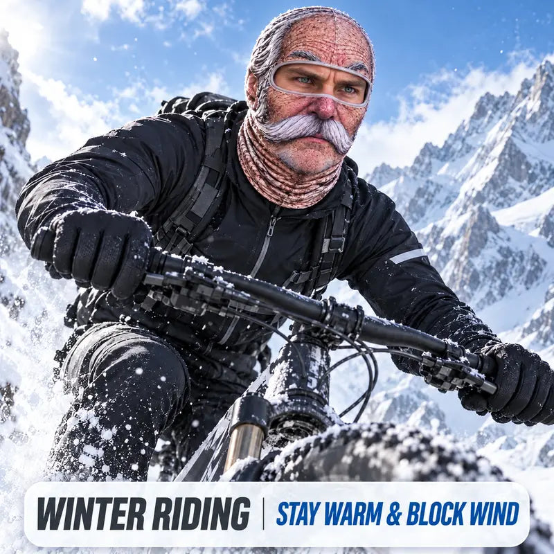 🎁Funny Old Man Face Balaclava – Warm Wind-Resistant Winter Ski Mask
