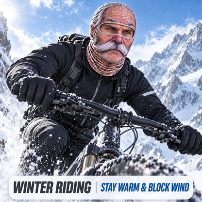 🎁Funny Old Man Face Balaclava – Warm Wind-Resistant Winter Ski Mask